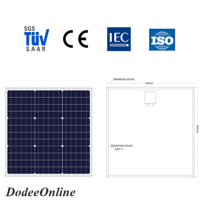 แผงโซลาร์เซลล์-50w-mono-crystalline-solar-pv-module-18v-กรอบอลูมิเนียม-powitt-รุ่น-mono-50w-dd