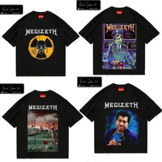เสื้อยืด - Megizeth Series | สายพาโรดี้ Megadeth | เสื้อยืด พิมพ์ลายวงดนตรี | ชุดเสื้อผ้าโลหะ ลายร็อคดนตรี | ลูกกลิ้ง |