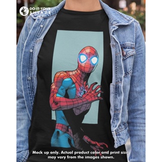 Marvel Spiderman Eyes Glow Unisex Tshirt Black_01