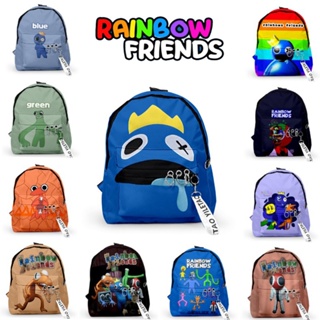 Hot Roblox กระเป๋าเป้สะพายหลัง Unisex ผ้าออกซ์ฟอร์ด กันน้ํา ลาย Game Rainbow Friends สําหรับนักเรียนประถม และมัธยมต้น ของขวัญ