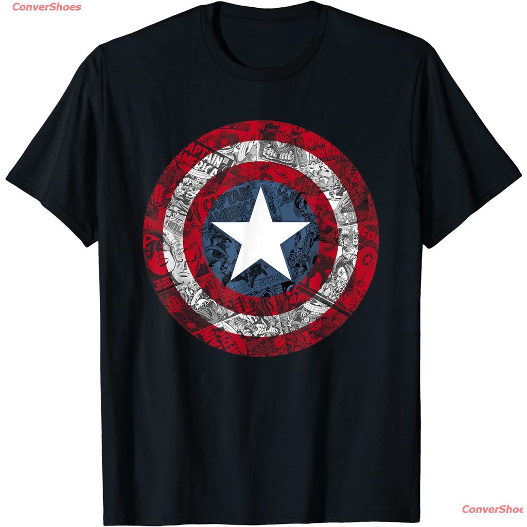 เสื้อคู่-เสื้อยืดยอดนิยม-marvel-captain-america-avengers-shield-comic-t-shirt-short-sleeve-t-shirts-11