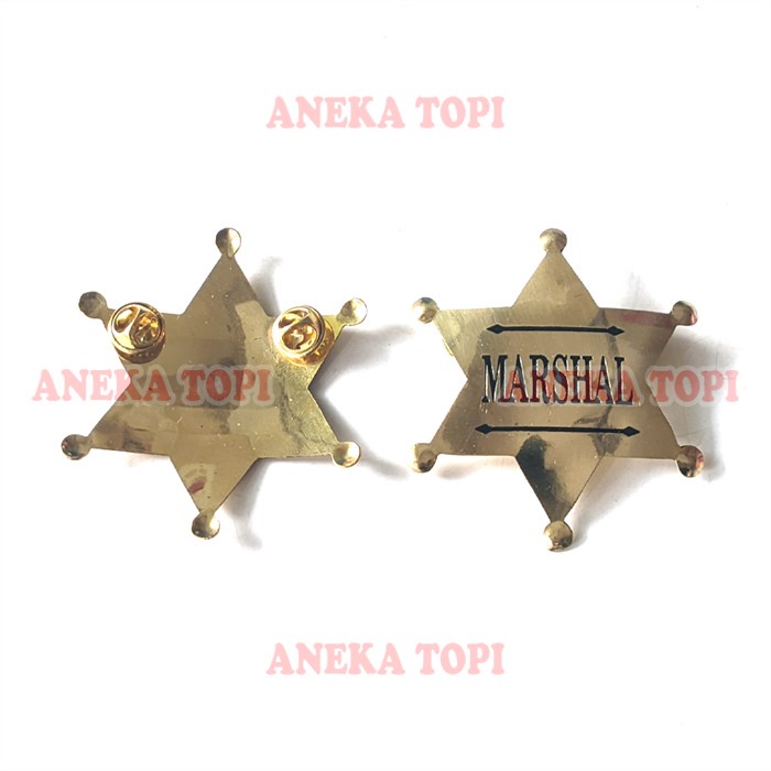 star-marshal-pin-หมุดโลโก้-marshal-ขนาด-7x6-ซม-หมุดสีทอง-หมุดติดหมวกหลายแบบ