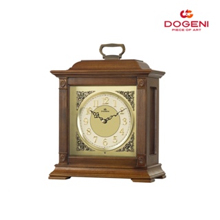 DOGENI นาฬิกาตั้งโต๊ะ รุ่น TMW003DB นาฬิกาตั้งโต๊ะไม้ นาฬิกาโบราณ เสียงระฆัง หรือเสียงดนตรี ดีไซน์เรียบหรู