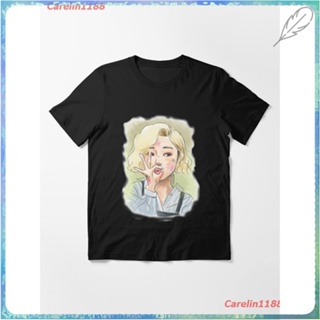 Korea Mamamoo Wheein Fanart Essential T-Shirt ผู้หญิง ดพิมพ์ลาย ดผ้าเด้ง คอกลม cotton แฟชั่น sale Unisex_11