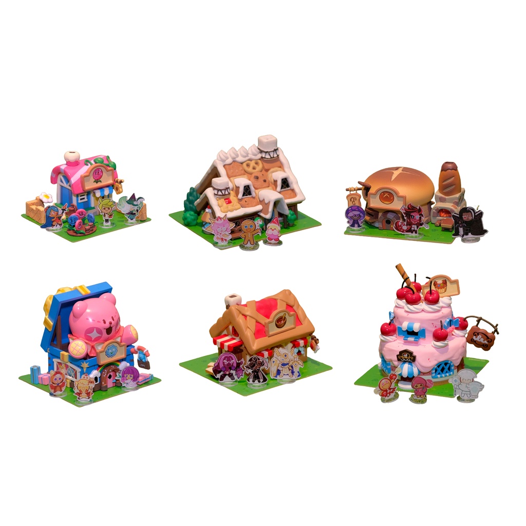 Cookie Run Kingdom Cookie Village Series ฟิกเกอร์สร้างการผลิตในเกม ...