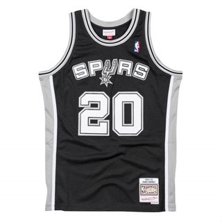 หมายเลข 1 Manu Ginobili #20 San Antonio Spurs 2002-03 เสื้อ Mitchell & Nice