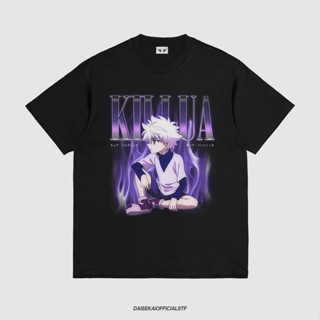 เสื้อยืดเสื้อยืดพิมพ์ลายแฟชั่น เสื้อยืด ลาย HUNTER X HUNTER KILLUA ZOLDYCK DAISEKAI ขนาดใหญ่_05