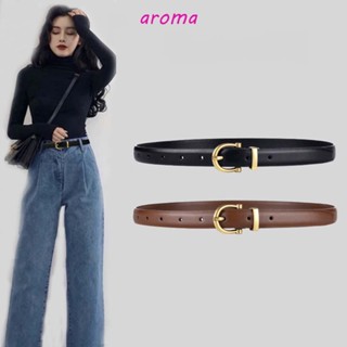 Aroma เข็มขัดโลหะ แบบบาง สวยหรู เครื่องประดับ สําหรับผู้หญิง