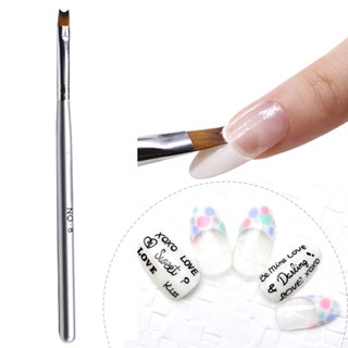 【AG】Nail Art Pen Soft Smile Wooden Half Moon Manicure Brush for Nail