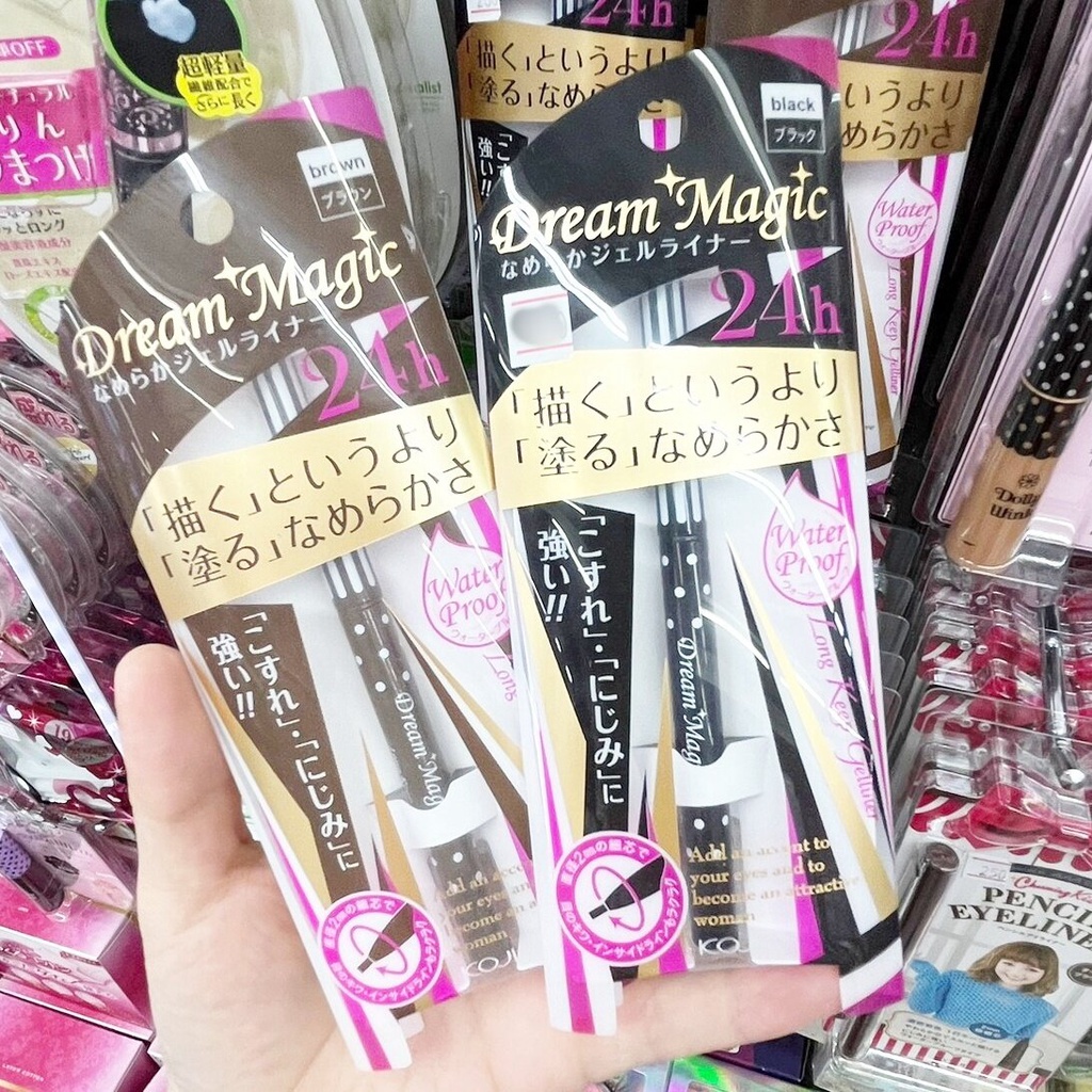 koji-dream-magic-long-keep-gel-eyeliner-pencil-eyeliner-นำเข้าจากญี่ปุ่น-อายไลเนอร์-สีดำสนิท-เขียนง่าย-นุ่มลื่น