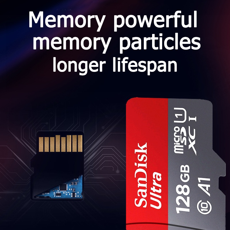 ภาพสินค้าSandisk Ultra การ์ดหน่วยความจำวิดีโอ MicroSD ความเร็วสูง 120MB/s ความจุ Class10 A1 32/64/128/256GB การ์ดหน่วยความจำ จากร้าน simple.pro บน Shopee ภาพที่ 7