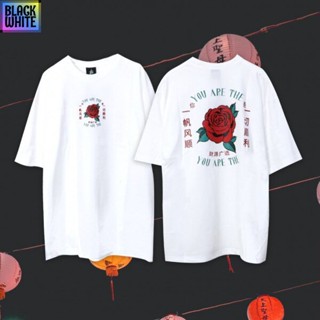 #ถูกสุด เสื้อแขนสั้น BWCB Urthe - เสื้อยืด รุ่น  YOU ROSE  unisex  T-shirt เสื้อยืดเท่ห์ เสื้อยืดฮิตๆ Street appare_05