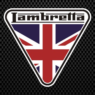 lambretta 4 สติกเกอร์  พีวีซีกันน้ำ ขนาด 8 x 9 cm ราคชิ้นละ 19 บาท