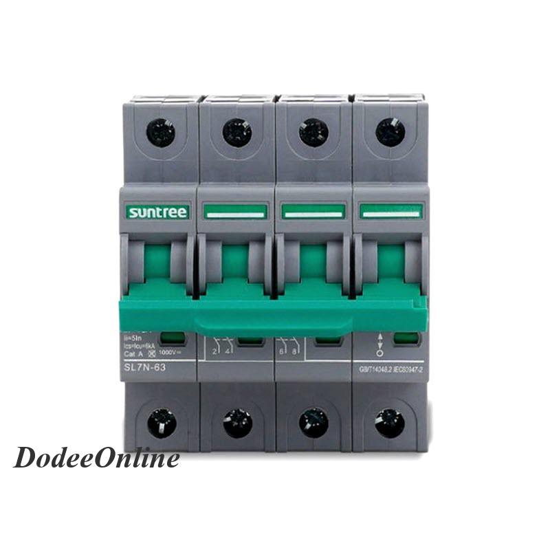 เบรกเกอร์-dc-1200v-16a-4pole-sl7-63-เบรกเกอร์ไฟฟ้า-suntree-โซลาร์เซลล์-mcb-รุ่น-suntree-1200v-16a-dd