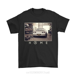 เสื้อยืด พิมพ์ลายรถยนต์ Skyline HOME R32 แฟชั่นฤดูร้อน สไตล์ญี่ปุ่น