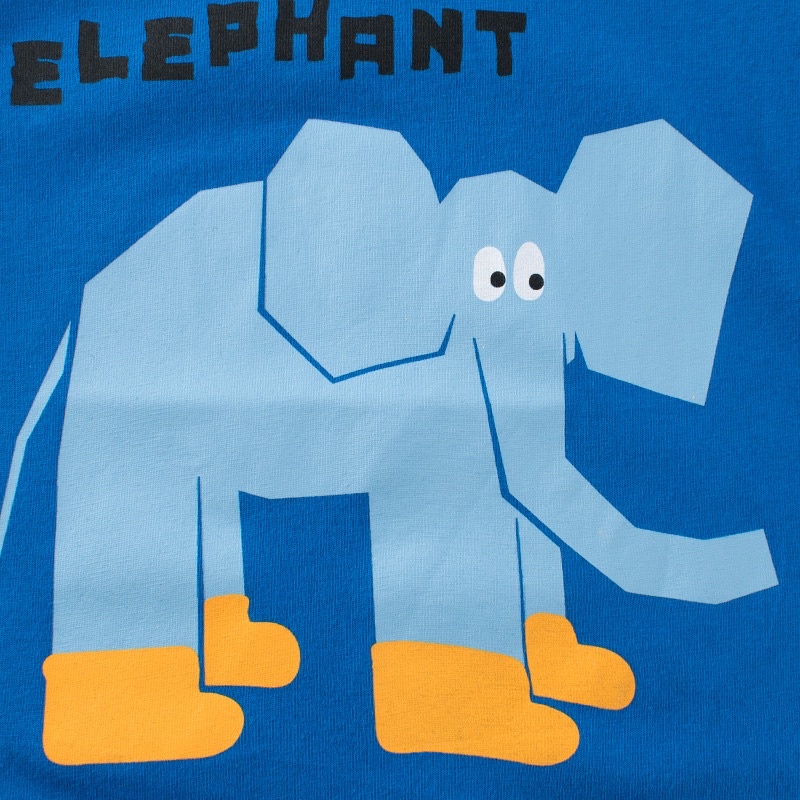 27kids-เสื้อยืดเด็ก-9410-ช้าง-ถุงเท้าเหลือง