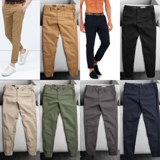 ภาพหน้าปกสินค้ากางเกงชิโน่ขายาว Zara 🏷️ กางเกงขายาวผู้ชาย ที่เกี่ยวข้อง