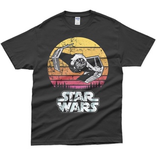 Ready Stock Top Quality Movie Shirt Custom Print Streetwear Star Wars Tie Fighter Black Tshirt Design_05