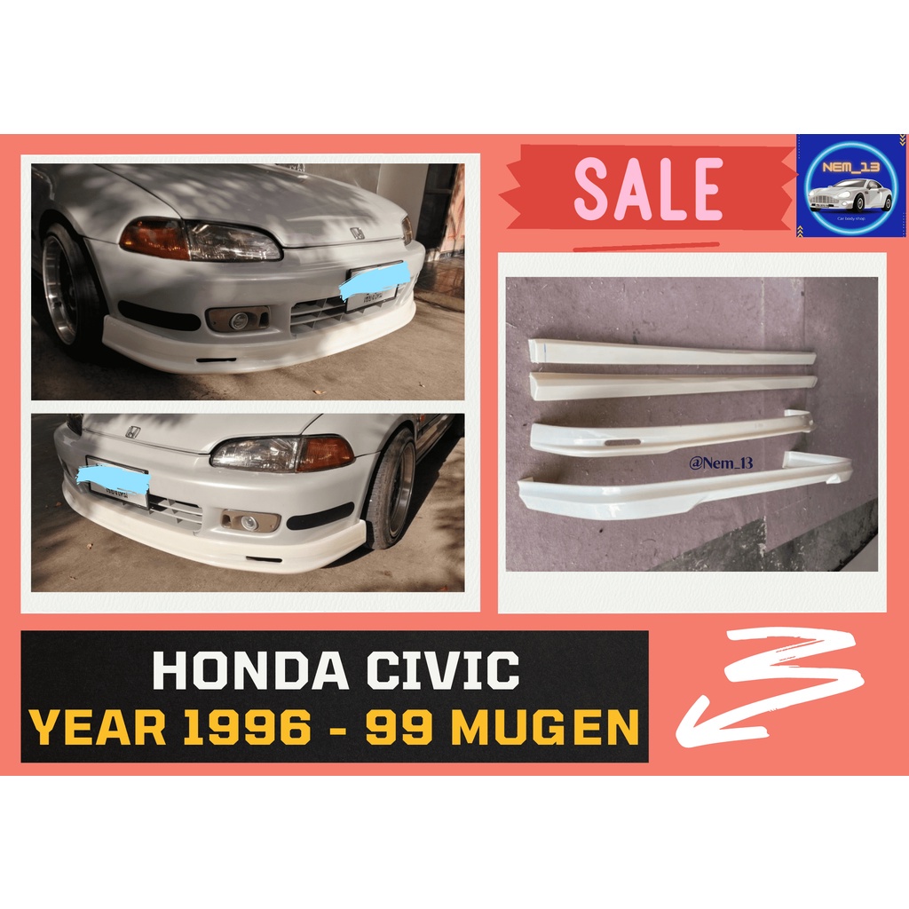 สเกิร์ตงานดิบ-honda-civic-1996-1999-ทรง-mugen