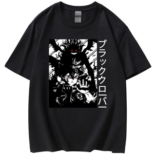 Cool Black Clover Funny Cartoon Manga Anime Printed T-shirt Unisex Harajuku Hip Hop Top Tee Male Graphic T Shirts G_01