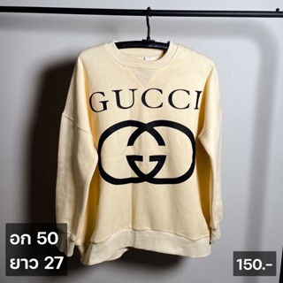 เสื้อสเวตเตอร์ผู้หญิง Gucci เสื้อกันหนาวเสื้อแขนยาวลายแฟชั่น สไตล์เกาหลี