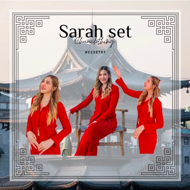 Sarah Set [พร้อมส่ง] | Shopee Thailand