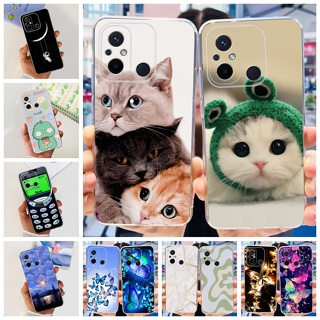 เคสโทรศัพท์มือถือแบบใส ลายการ์ตูนแมวน่ารัก สําหรับ Xiaomi Redmi 11A Redmi 12C 2023