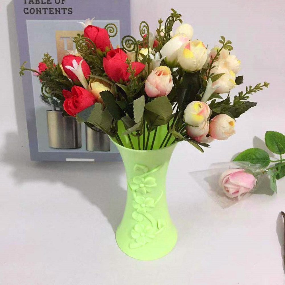 ag-plastic-embossment-vase-flower-arrangement-pot-container-home-office-table-decor