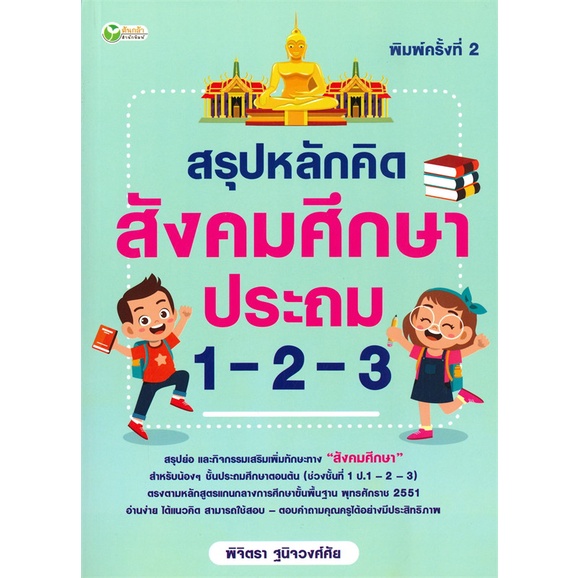 หนังสือ-สรุปหลักคิดสังคมศึกษาประถม-1-2-3-พิมพ์ครั้งที่-2