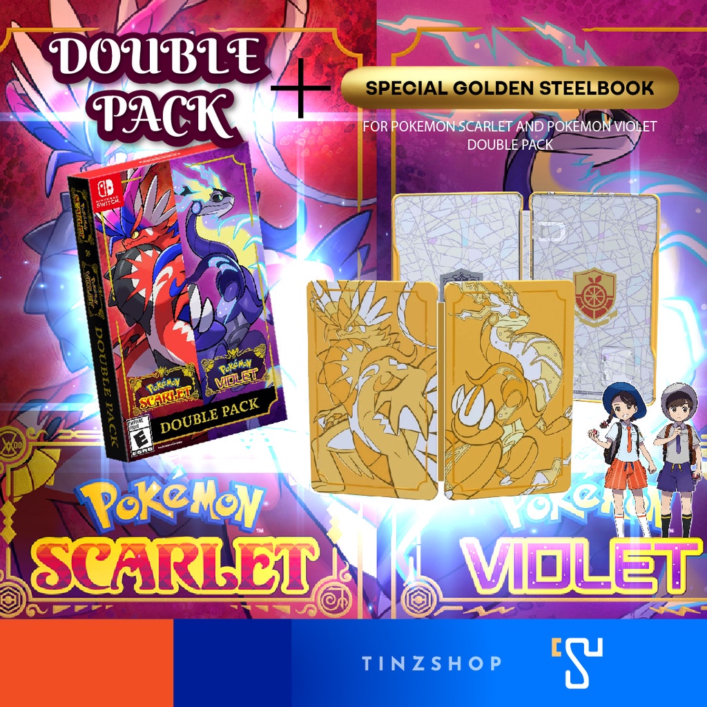 ลองดูภาพสินค้า Nintendo Switch Game Pokemon Scarlet Pokemon Violet / Double Pack Zone Asia /English เกมนินเทนโด้ เกมโปเกม่อน