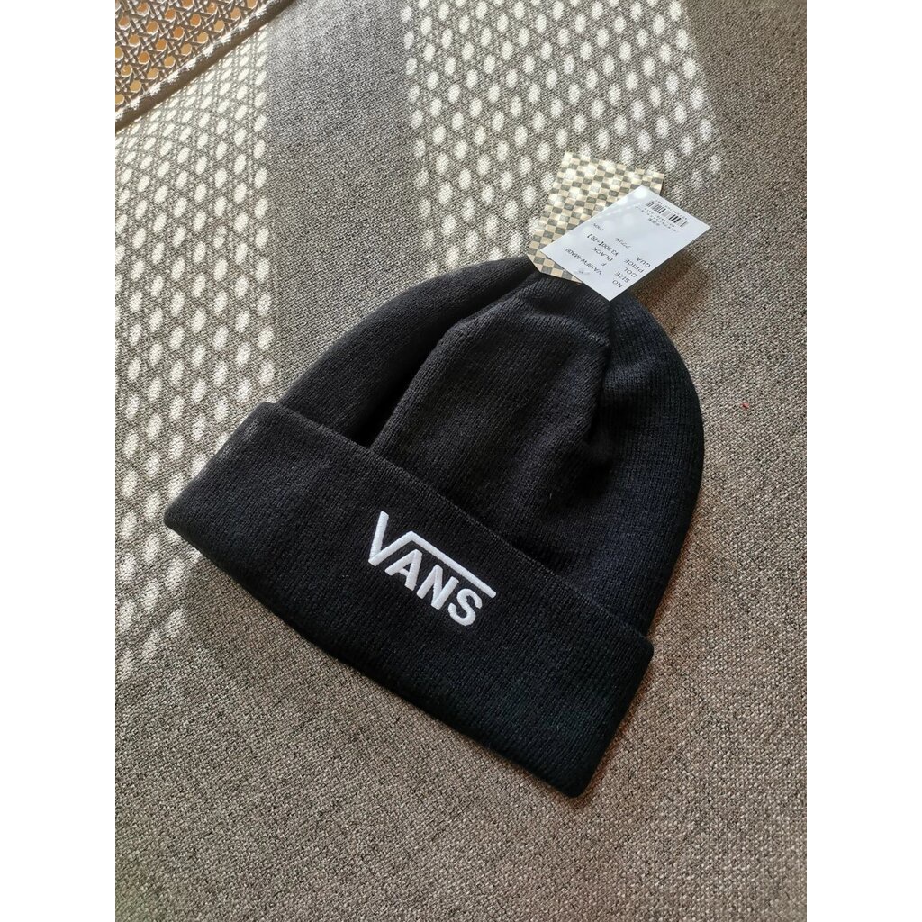 หมวกไหมพรม-vans-logo-black-beanie-ของใหม่-ของแท้-พร้อมส่ง