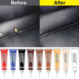 Creative 20Ml หนังซ่อมเจลเรียกคืนเครื่องมือหนังรถที่นั่งกระเป๋าโซฟา Scratch รอยแตก Rips Refurbishing Paste Repair เจลเสริมซ่อมวาง [COD]