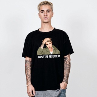 เสื้อยืดพิมพ์ลาย เสื้อยืด จัสติน บีเบอร์ Justin Bieber คอนเสิร์ตจัสติน Justice World Tour ผ้าดี หนานุ่มใส่สบาย