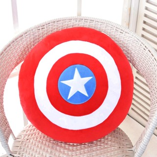 หมอนตุ๊กตานุ่ม รูปการ์ตูน Captain Americas ทรงกลม สไตล์อเมริกัน RZUG