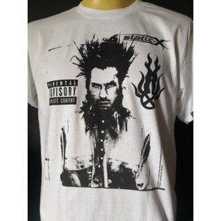 เสื้อยืดเสื้อวงนำเข้า Static-X Wayne Static Soulfly Korn Limp Bizkit Papa Roach Slipknot Nu Metal Vintage Style Gil_25