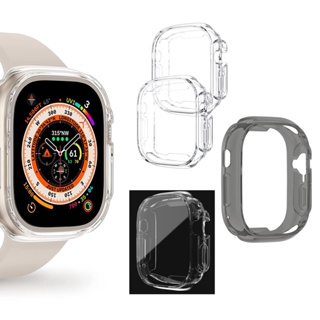 เคสป้องกัน TPU สําหรับ iWatch Apple watch Series 8 7 6 5 4 SE Ultra 49 มม. กันชน อุปกรณ์สมาร์ทวอทช์