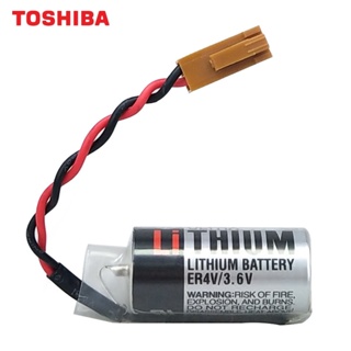 สินค้าพร้อมส่งER4V3.6V แบตเตอรี่  Battery ER4V/   (3.6V). TOSHIBA แจ็คน้ำตาล ร้านใน กทม ไทย