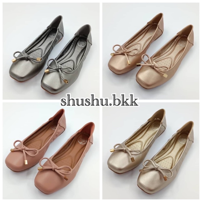 ภาพหน้าปกสินค้าสีดำมาแล้ว  De Shoes House รองเท้าส้นแบน  shushu