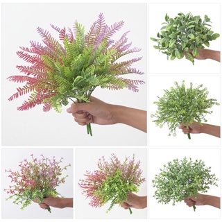 【AG】Simulated Plastic Artificial Faux Grass Lifelike Plant for Home Wedding Decoration