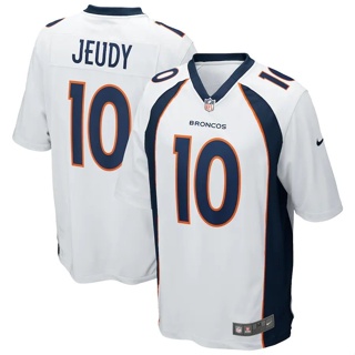 เสื้อกีฬารักบี้ ลายทีม NFL Denver Mustang Denver Broncos เสื้อกีฬาแขนสั้น ลายทีม Jerry Jeudy 10 ชุด