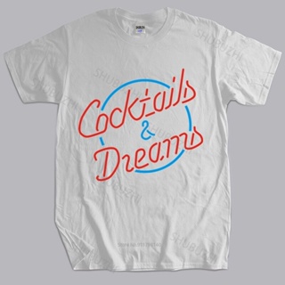 Men T-Shirt Mens summer cotton tshirt loose tops COCKTAILS &amp; DREAMS COCKTAIL MOVIE LOGO Tom Film 80s Cruise Bar tee_07