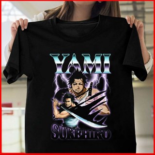 Humor O-neck Cotton Best Selling Yami Sukehiro Black Clover Anime Manga T Shirt_01