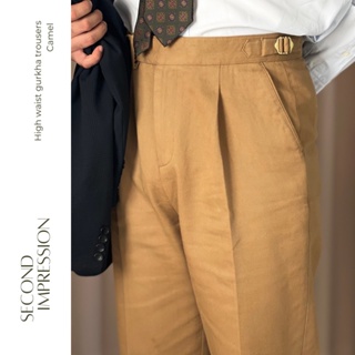 ภาพหน้าปกสินค้ากางเกงขายาวเอวสูง Classic High Waist Trousers (Camel) ที่เกี่ยวข้อง