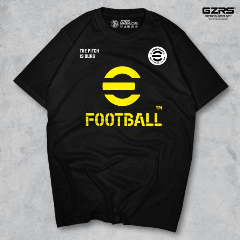 gzrs-เสื้อยืด-พิมพ์ลายเกมเมอร์-ฟุตบอล-2022-สีดํา
