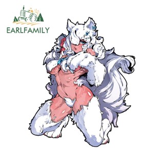 Earlfamily สติกเกอร์ NAVA Furry Fenrir กันน้ํา 13 ซม. x 10.7 ซม. สําหรับติดตกแต่งรถยนต์ แล็ปท็อป หน้าต่าง