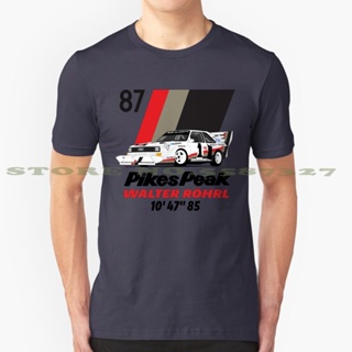 วอลเตอร์ Rohrl 1987แฟชั่นเสื้อเชิ้ตสไตล์วินเทจ T เสื้อ Hill Climb Pikes Walter Rally Racing Vintage Rohrl กลุ่ม Groupe G