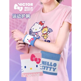 🆕️(พร้อมส่ง)ผ้ารัดข้อมือ VICTOR 🎀 HELLO KITTY  (1 แพ็คมี 2 ชิ้น) สินค้ารับประกันของแท้ 💯%