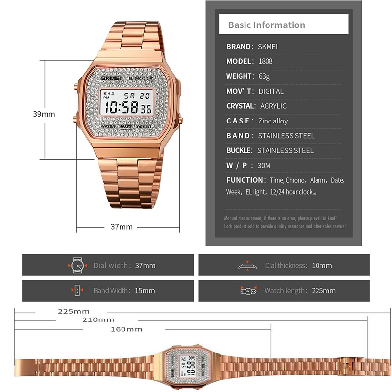 skmei-นาฬิกาข้อมือดิจิทัล-สายสเตนเลส-กันน้ํา-ติดไฟ-led-12-24-ชั่วโมง-หรูหรา-สําหรับผู้ชาย