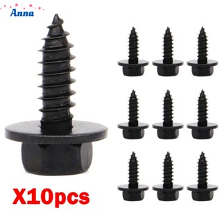 【Anna】10Pcs Auto Car Trim Plastic Clips Bumper Rivets Screws Panel Push Fastener Kit