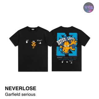เสื้อยืด Oversize Garfield Serious | Shopee Thailand